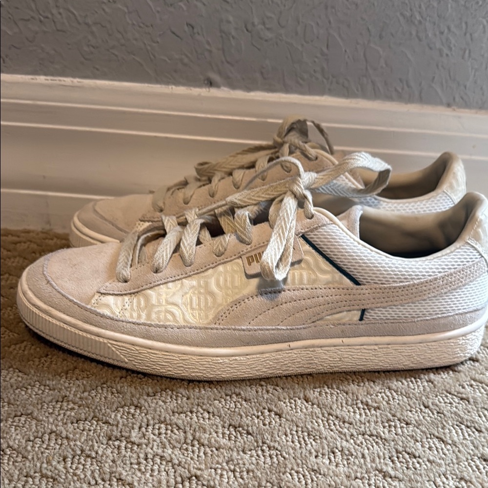 Puma Suede Palm Tree Crew Off White Sneakers Men 11